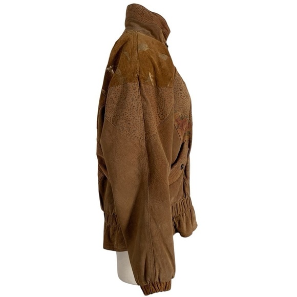 Vintage Winlit Suede Leather Jacket Size Medium - Picture 2 of 14